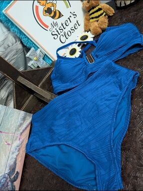 Source Unknown Royal Blue Two-Piece Women's Swimsuit